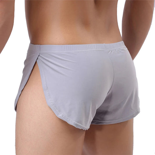 Men's Panties Underwear Boxers Man Boxer Pajamas Side Split Underpants Breathable cueca homem Shorts Bottoms
