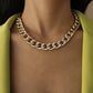 Punk Miami Cuban Choker Necklace Collar Statement Hip Hop Big Chunky Aluminum Gold Color Thick Chain Necklace Women Jewelry