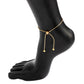 Adjustable Chain Anklet Bracelet for Women Vintage Fashion Simple Thin Chain Anklet Female Foot Beach Jewelry 2022 Gift