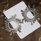 New Fashion Women Shiny Rhinestone Sunshine Styles Dangle Earrings Jewelry Boutique Evening Dress Statement Earrings Accessories