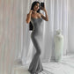 Strap Backless Long Maxi Dresses Party Club Vacation Outfits for Women Sexy Casual Summer Dress 2024 Wholesale