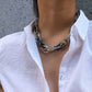 Punk Miami Cuban Choker Necklace Collar Statement Hip Hop Big Chunky Aluminum Gold Color Thick Chain Necklace Women Jewelry