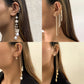 Long Tassel Geometric Imitation Pearl Chain Clip Earrings No Pierced Ear Cuff Cartilage Elegant Female Women Jewelry