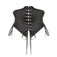 Womens Puff Sleeve Off Shoulder Dresses Lace Up Swing Dress Ruffle Mesh Party Mini Dress and Body Shaper Bustier Corset