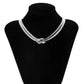 Unique Twisted Chunky Flat Snake Chain Necklace for Women Sexy Vintage Clavicle Choker Grunge Jewelry Gift Bijoux 2022