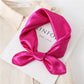 New Fashion Silk Square Scarf For Women 60cm Satin Neck Hair Tie Band Bag Warp Soft Neckerchief Hijabs Head Female Foulard