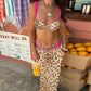Paisley Print 3 Piece Bikinis Set with Long Skirt Sexy Summer Beach Vacation Outfits Woman Resort Wear