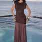 Sleeveless Ruched Sexy Maxi Dress Women Gown Elegant Patchwork Mesh O Neck High Waist Skinny Club Party Long Dresses
