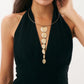 2025 Fashion Retro Square Long Tassels Pendant Necklace Women's Creative Minimalist Geometric Party Banquet Jewelry
