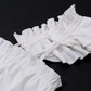 Y2k Cutecore Two Piece Set Low Rise Mini Skirt and Crop Top Sexy Holiday Outfits for Women White Short Dress
