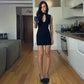 Back Zipper Sleeveless Hollow Mini Dress Club Wear Sexy Black Bodycon Dresses for Women Summer Clothes 2026