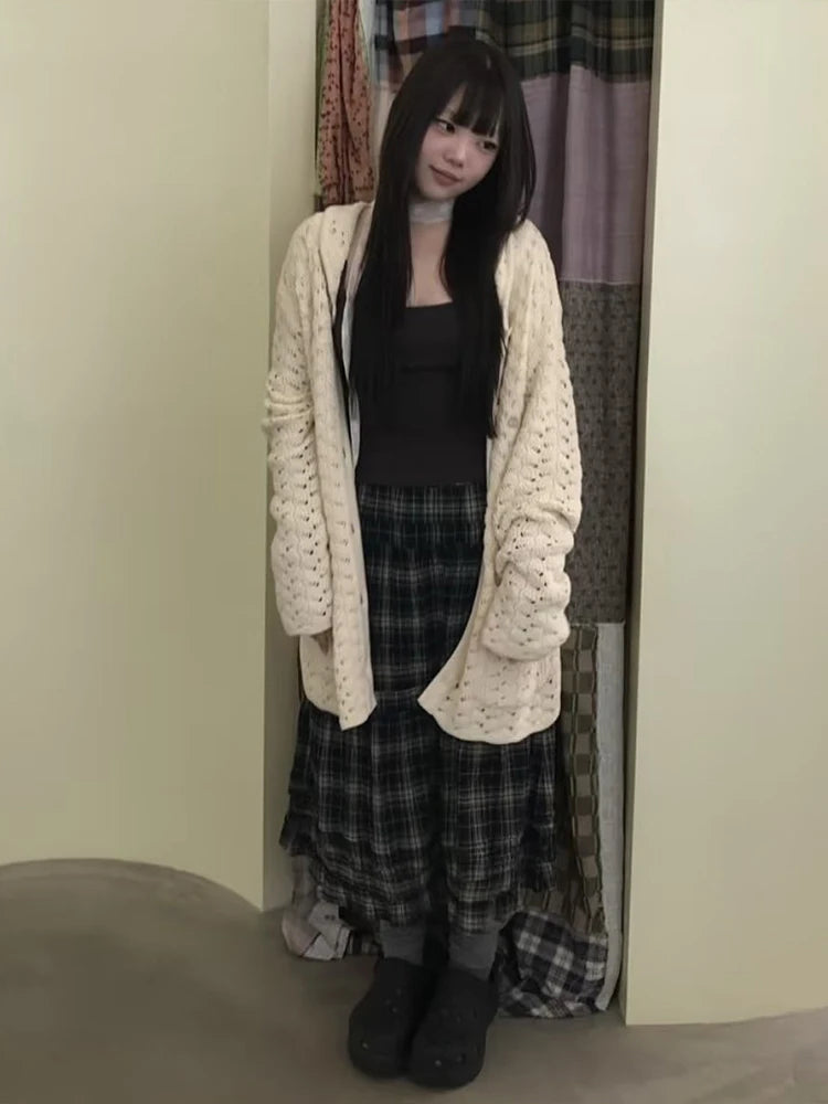 Classic Basics Sweater Women Autumn Casuals Long Sleeve Button Pocket   Elastic Streewear Daily Simple Trend Coat