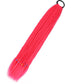 Synthetic 24inch Girls Colored Box Braided Ponytail With Elastic Rubber Band Hair Extensions Rainbow Color Box Pigtail Hairpiece