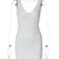 Women Two Piece Set Outfit V Neck Sleeveless CAMI Top And Mini Skirt Sets Female Y2K Ruched Party Dress Sets Summer