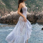 Jacquard Patchwork Dress Women Sexy Fashion See Through Ruffled Irregular Hem Sleeveless Trend Vacation Party Bodycon