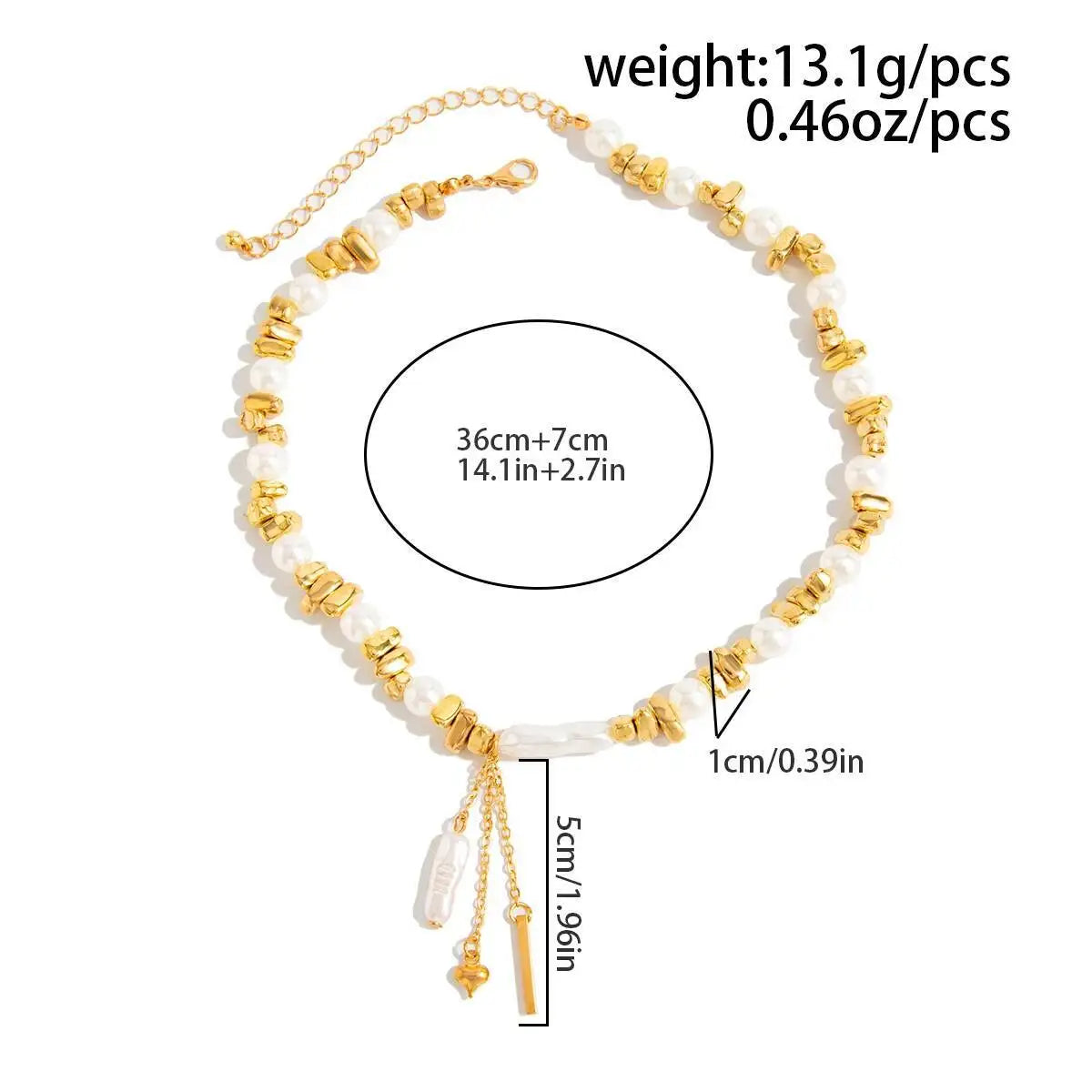 Boho Elegant Love Heart Pendant Choker Necklace for Women 2026 New Imitation Pearl Adjustable Chain Wedding Jewelry