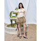 Women's Holiday‑Themed T‑Shirt with Cheetah Graphic Print, U‑Neck Short Sleeve Slim Fit Tee for Summer Casual Daily Wear
