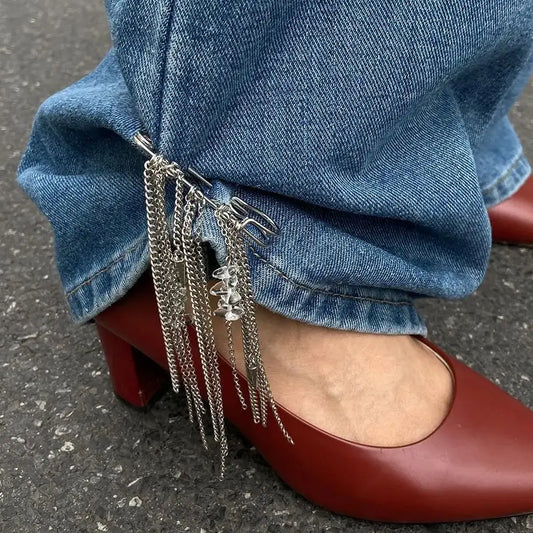 2025 New Fashion Unique Metal Tassels Foot Ankle For Women Beach Foot Chains Jeans Dress Accessories Aesthetics Jewelry