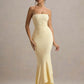 Off-shoulder Strapless Sexy Maxi Dress Women Fashion Elegant Sleeveless Backless Bodycon Pleated Club Party Long Dress