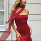 Halter Off-shoulder Strapless Sexy Mini Dress Women Fashion Scarf Collar Backless Sleeveless Ruffle Club Party Dresses
