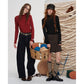 Women's Turtleneck Knit Sweater with Solid Color, Casual Slim Long Sleeve Pullover for Daily Wear, Basic Fall Winter Top