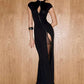 Coquette Elegant Dress Women Irregular Single Breasted Shoulder Wrapped Sexy Stretch Skinny Prom Club Party Bodycon