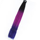 Synthetic 24inch Girls Colored Box Braided Ponytail With Elastic Rubber Band Hair Extensions Rainbow Color Box Pigtail Hairpiece