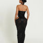 Halter Backless Dress Women Hollow Sequin Patchwork Sexy Zip V-Neck Sleeveless Elegant Birthday Party Club Vestidos