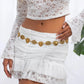 Ethnic Gypsy Carving Coin Waist Belly Chain for Women Summer Bikinis Goth Adjustable Dress Jeans Belt Body Jewelry New