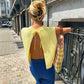 Lace-Up Back Split Tank Top Women 2025 O-Neck Knit Y2K Stretch Simple Solid Sexy Elegant Clubwear Skinny Summer Vest