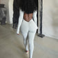 Backless Sexy Jumpsuit Women Basic Classics Deep V Neck Full Sleeve Backless Trend Midnight Clubwear Workout Overalls