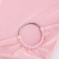 Backless Halter Satin Romper Women Fashion Trend Metal Ring Patchwork Ribbon Knot Sleeveless Sexy Street Clubwear