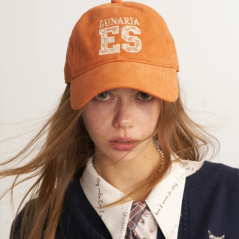 Brown Baseball Cap with Letter Embroidery, Casual Adjustable Sun Hat for Everyday Outdoor