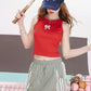 2024 summer new arrival Cyan lace stitching A-line casual sports breathable workwear skirt for women