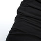 Sleeveless Draped Backless Short Dresses Black Luxury Cocktail Party Evening Dresses Elegant Woman Outfits
