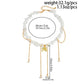 Bohemia Crystal Metal Tassel Pendant Chokers Necklace for Women Trendy Elegant Gold Color Chain Wed Bride Y2K Jewelry