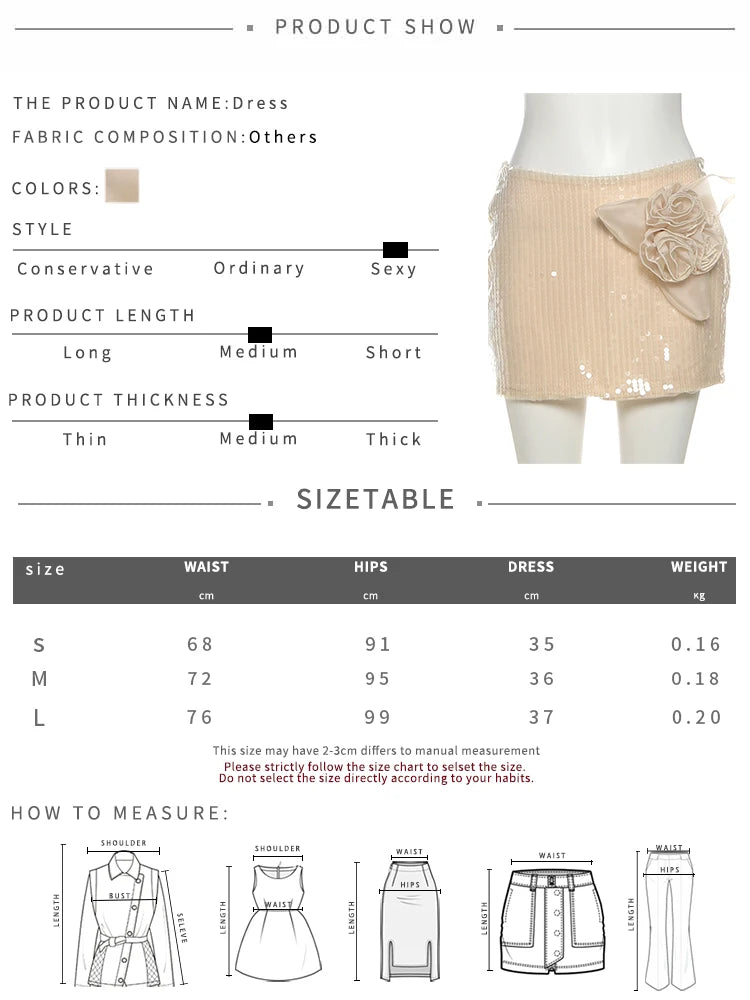 Chic See Through 2 Piece Set Women Y2K Bat Long Sleeve Crop Top+Sequins Applique Skirt Skinny Street Party Sexy Clubwear
