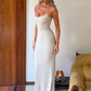 Women Spaghetti Strap Sexy Maxi Dress Low Cut Bodycon Mermaid Gown Evening Wedding Guest Cocktail Party Formal Dress