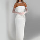Scarf Collar Strapless Sexy Maxi Dress For Women Fashion Off-shoulder Backless Bodycon Club Party Long Dress Elegant