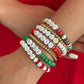Exquisite Cute Christmas Series Stacking Bracelet Women Trendy Creative Soft Ceramic Acrylic CCB Bracelets Party Jewelry