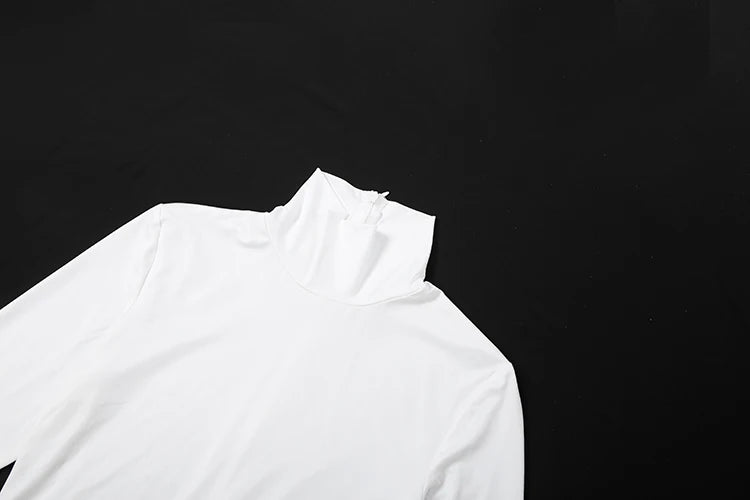 Street Fashion 2 Piece Set Woman o-Neck Full Sleeve Furry Tassel Sweater+Turtleneck Skinny Romper Causal Elegant Outfits