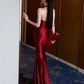 Woman Evening Dresses 2026 Luxury Elegant Sexy Satin Halter Neck Backless Maxi Dress
