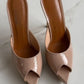 2026 Summer Women's Pointed Toe Open Toe Stiletto Cool Slippers Fashion Women's Wedding Dance Shoes