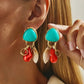 Fashion Vintage Irregular Acrylic Pendant Earrings For Women Y2K Boho Creative Geometric Tassel Earrings Party Jewelry New