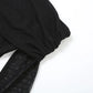 Off Shoulder Long Dresses See Through Mesh Spliced Black Dinner Dress Sexy Elegant Birthday Outfits