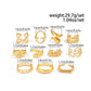 11Pcs/Set Classic Glossy Water Drop Open Rings for Women New Trend Vintage Irregular Finger Rings Daily Jewelry Gift
