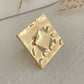20 Styles Boho Unique Gold Color Petal Flower Rings for Women Punk Geometric Adjustable Rings Couple New Year Jewelry