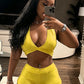 Faux Leather 2-Piece Set Women Halter v-Neck Knot Backless Vest+Simple Peach Butt Short Sexy Midnight Hottie Suit