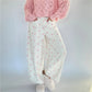 Polka Dot Jeans Women Y2K Print High Waisted Wide Leg Denim Pants Vintage Stretchy Boyfriend Jeans 90s 00s Streetwear