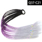 Synthetic Colored Braided Ponytail Hair Extension Rainbow Color Braids Pony Tail With Elastic Band Girl's Pigtail